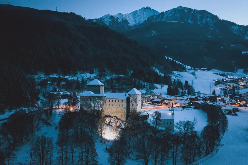 Burg Kaprun im Winter