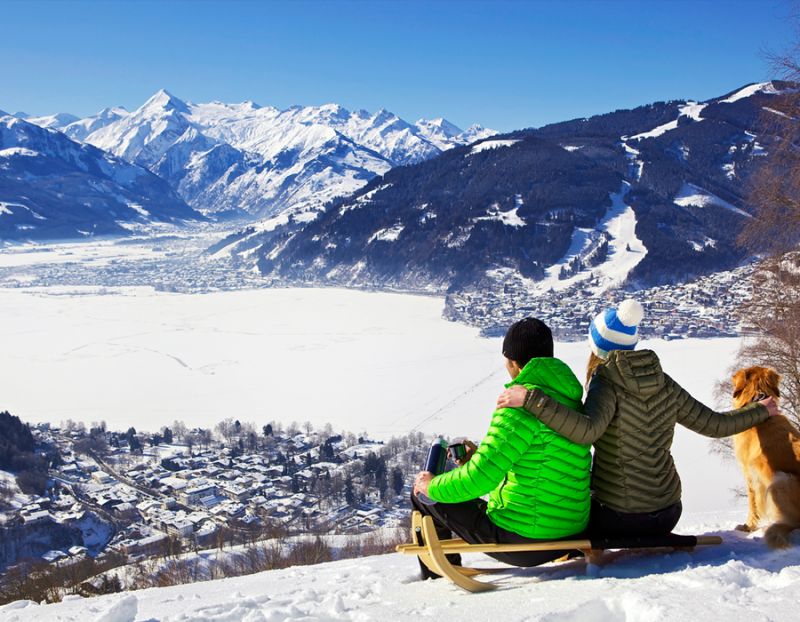Winterwandern mit Hund in Zell am See 