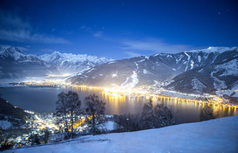 Zell am See bei Nacht